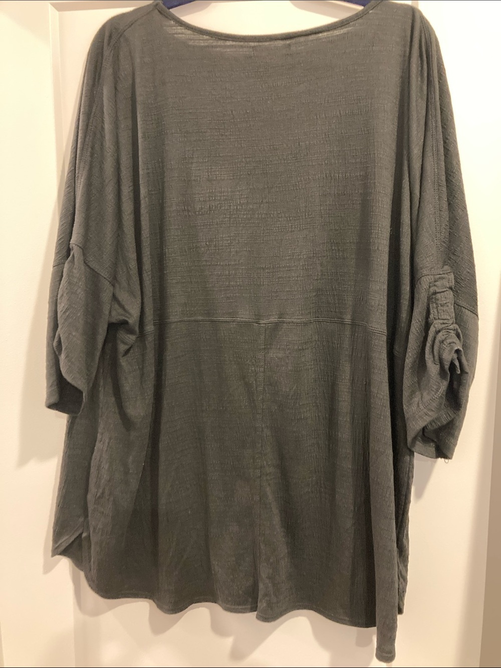 Max Studio Relaxed Black Textured Tunic - Picture 6 of 6
